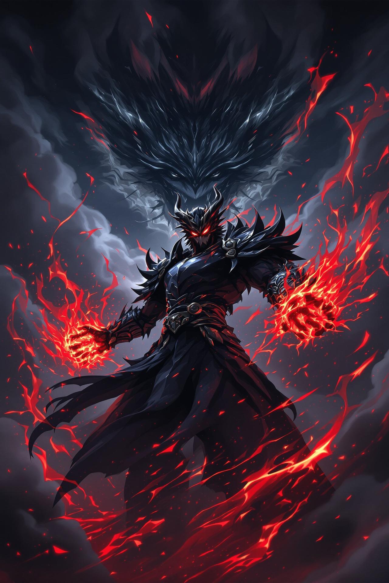 哪吒之魔童闹海 - Nezha: The Demon Child Reborn 电影海报，动画类型